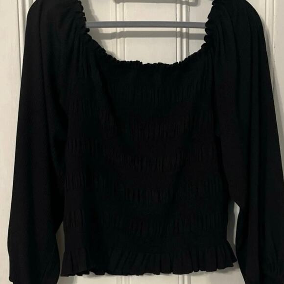 Adorable White Birch Ribbed Top Oversized M (Like New) - Picture 2 of 5